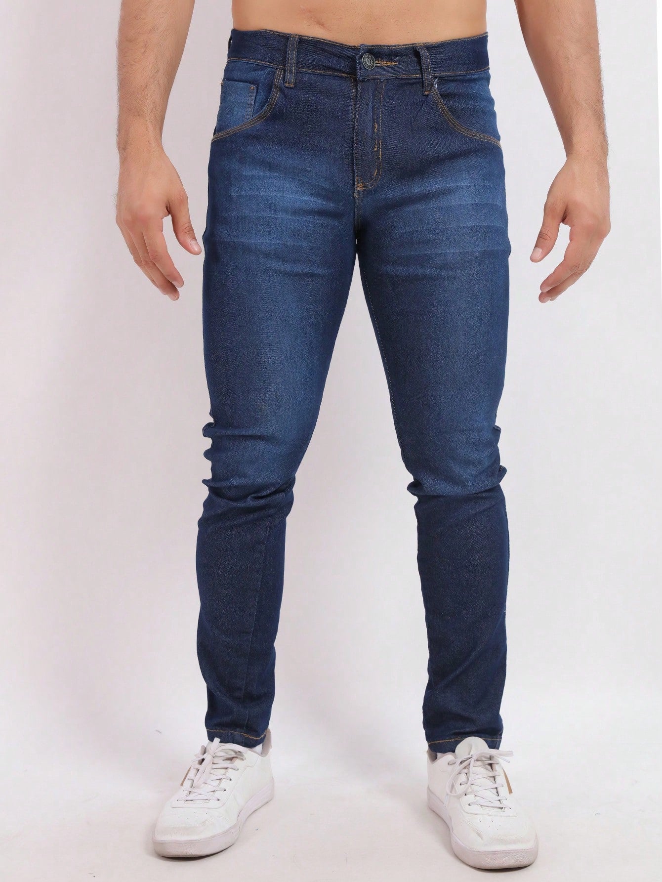 Calça Jeans  Masculina Lycra Básica Casual