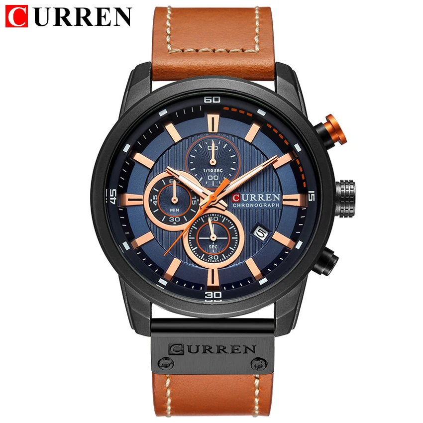 Relógio Casual Luxo Curren Brand Quartz- Mode Premium