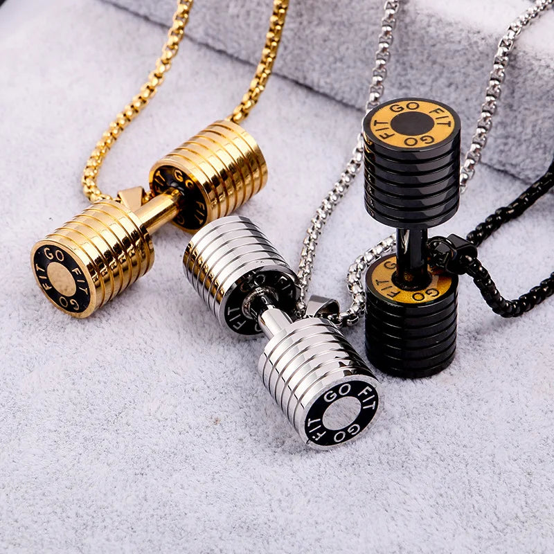 Colar de aço inox Halter GYM FITNESS